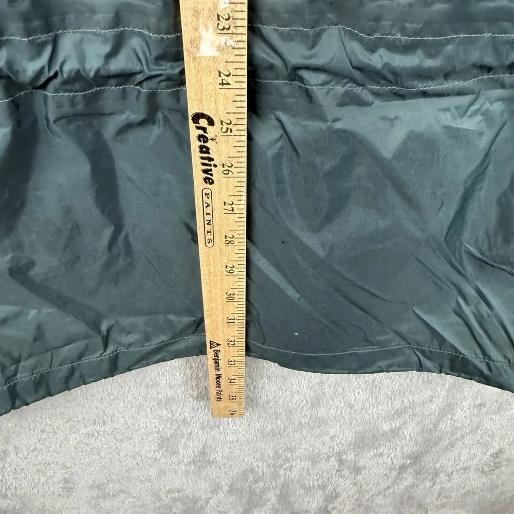Mountain Hard Wear Rain Coat Mens L Green Hooded Waterproof Full Zip Snaps